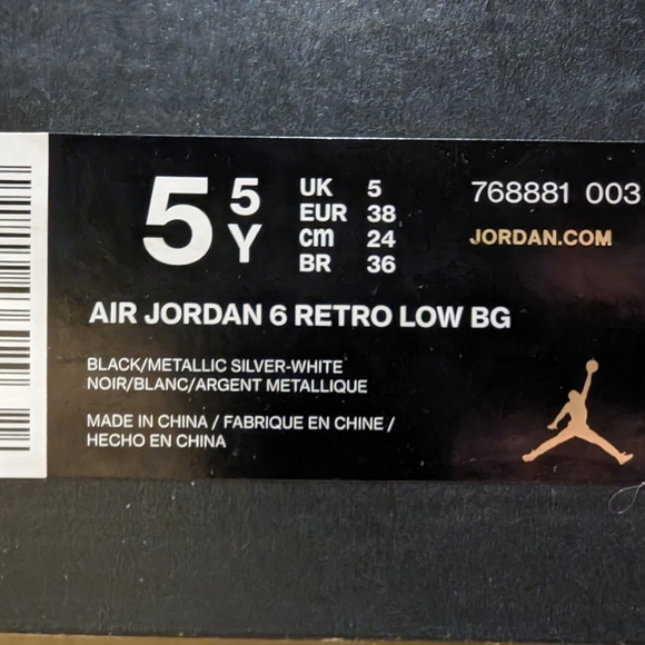 Jordan 6 Black Metallic - Picture 6 of 6